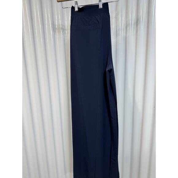 Athleta 12T (LT L TALL) Brooklyn Heights Pleated High Rise Wide Leg Pant, Blue. - Picture 5 of 5